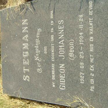 STEGMANN Gideon Johannes 1927-1994