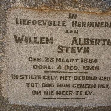 STEYN Willem Albertus 1884-1940