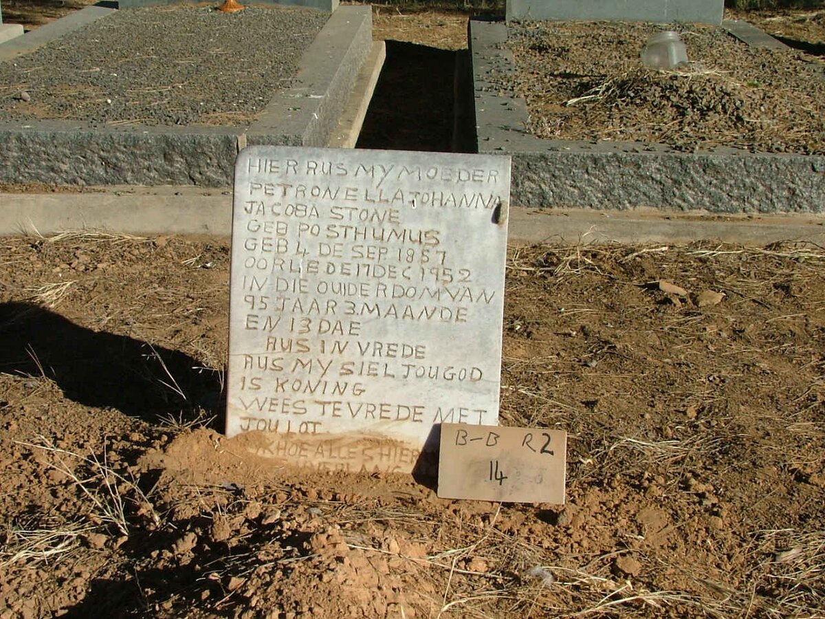 STONE Petronella Johanna Jacoba nee POSTHUMUS 1857-1952