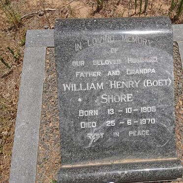 SHORE William Henry 1905-1970