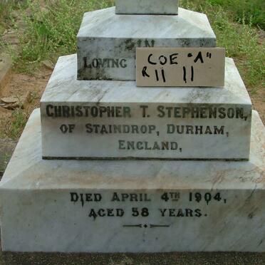 STEPHENSON Christopher T. -1904