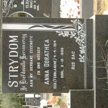 STRYDOM Anna Dorathea nee TERBLANCHE 1914-1986