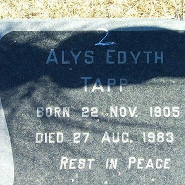TAPP Alys Edyth 1905-1983