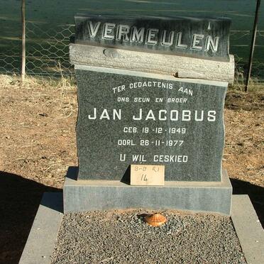 VERMEULEN Jan Jacobus 1948-1977