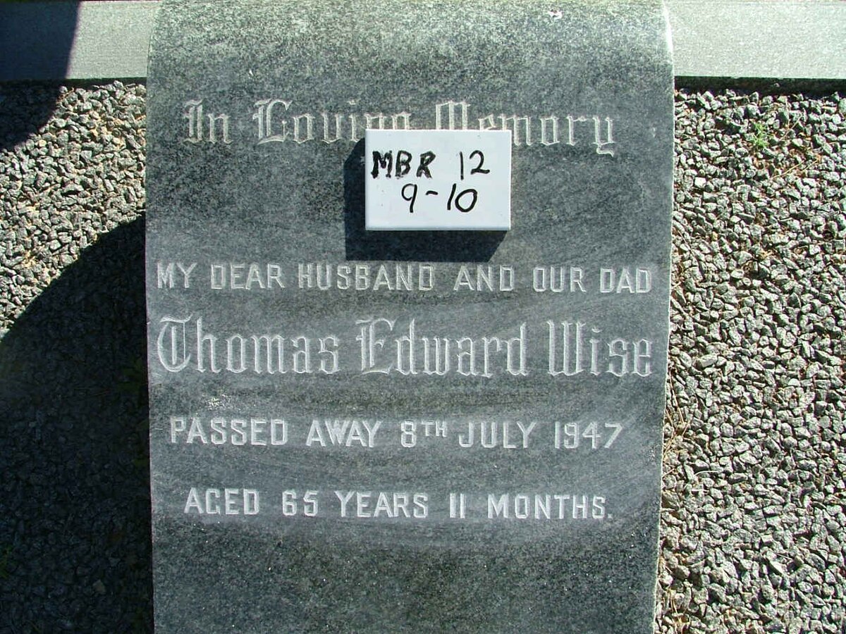 WISE Thomas Edward -1947