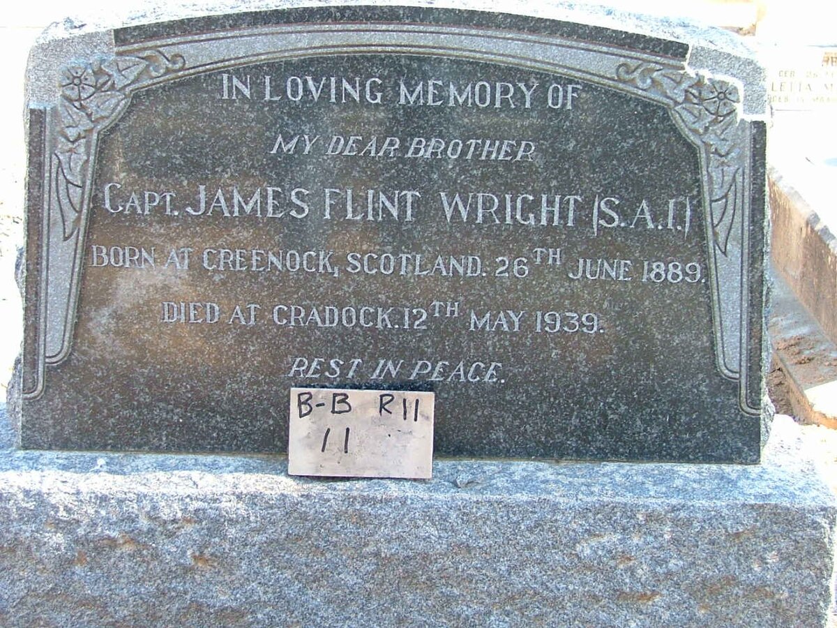 WRIGHT James Flint 1889-1939