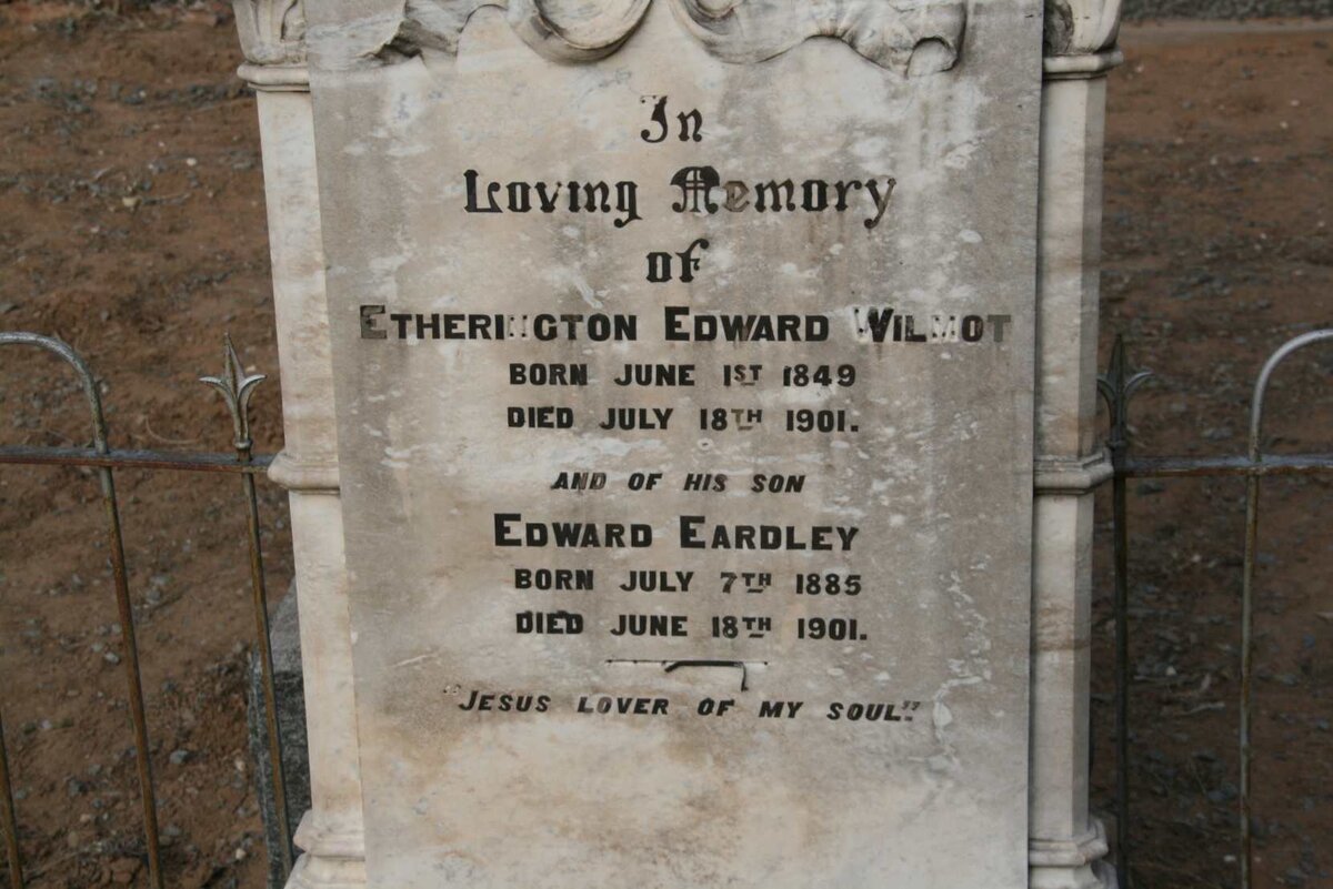 WILMOT Etherington Edward 1849-1901 :: WILMOT Edward Eardley 1885-1901