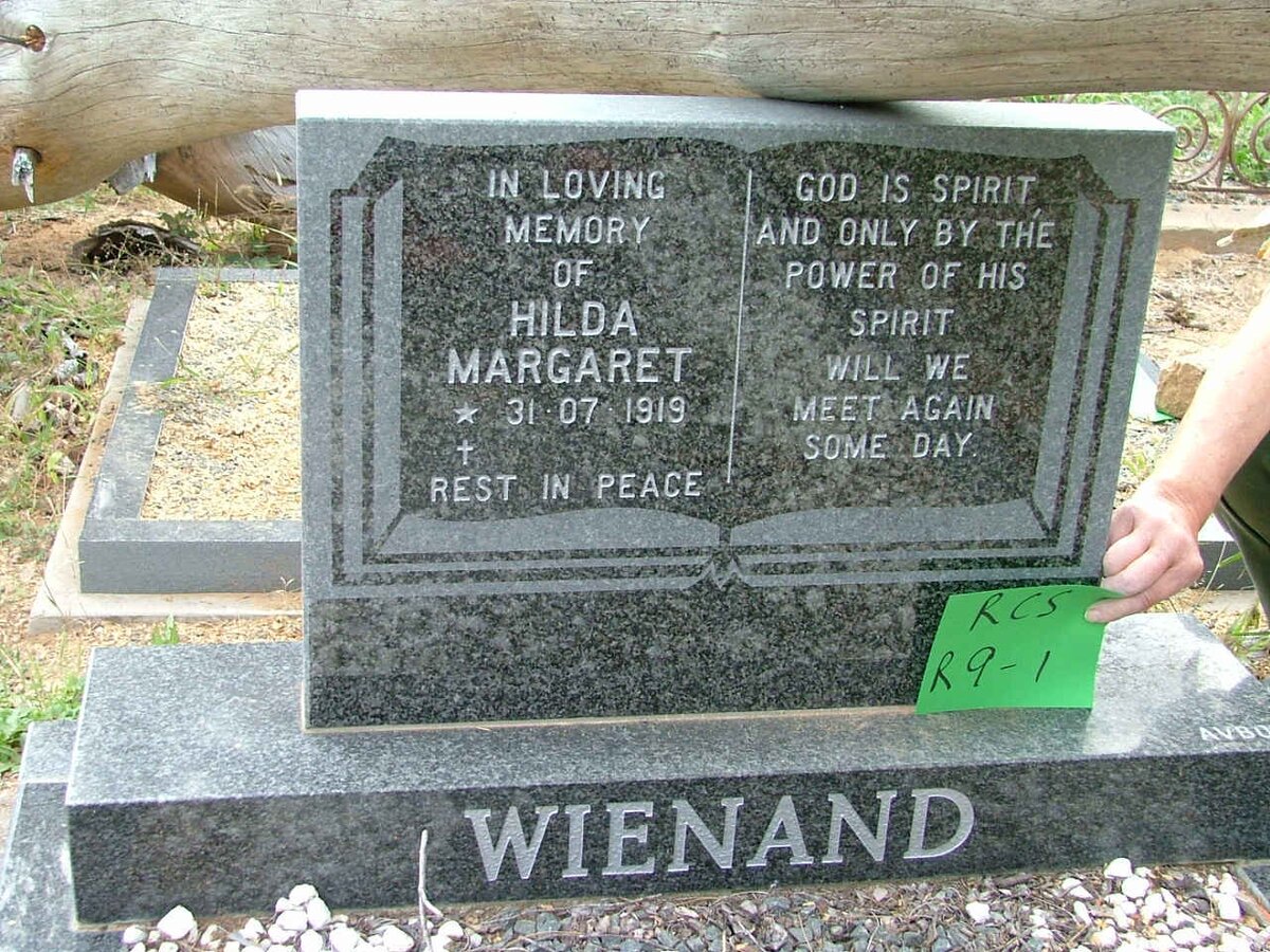 WIENAND Hilda Margaret 1919-