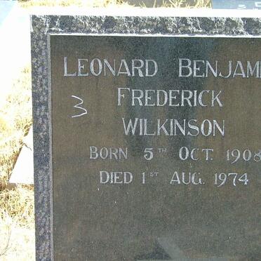WILKINSON Leonard Benjamin Frederick 1908-1974