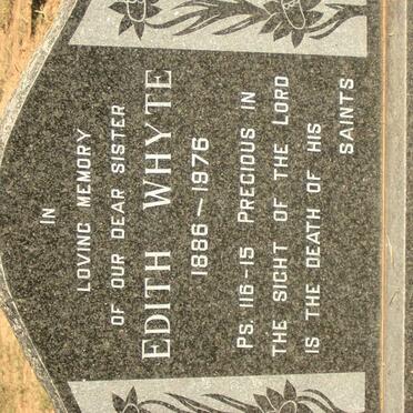 WHYTE Edith 1886-1976