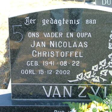 ZYL Jan Nicolaas Christoffel, van 1941-2002