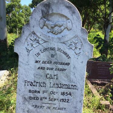 LINDEMANN Carl Fredrich 1854-1922