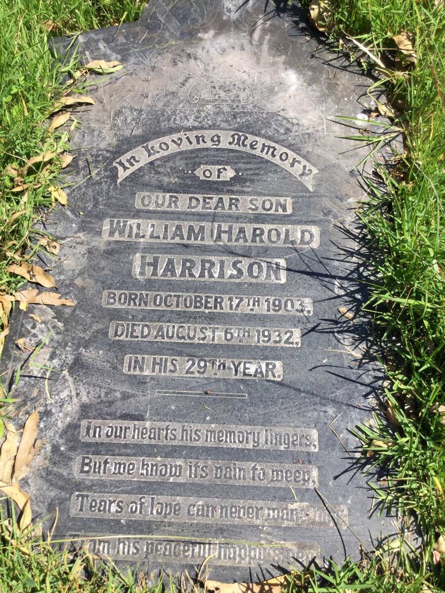 HARRISON William Harold 1903-1932