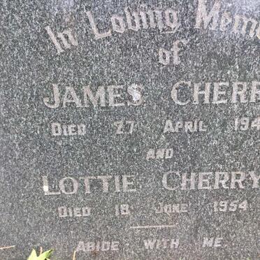 CHERRY James -1943 &amp; Lottie -1954