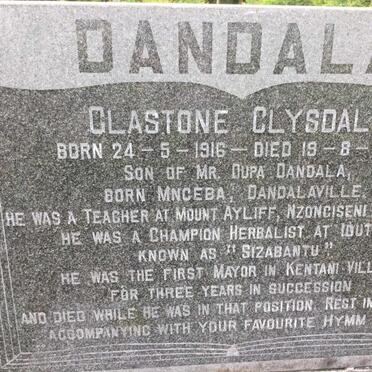 DANDALA Glastone Clysdale 1916-1980