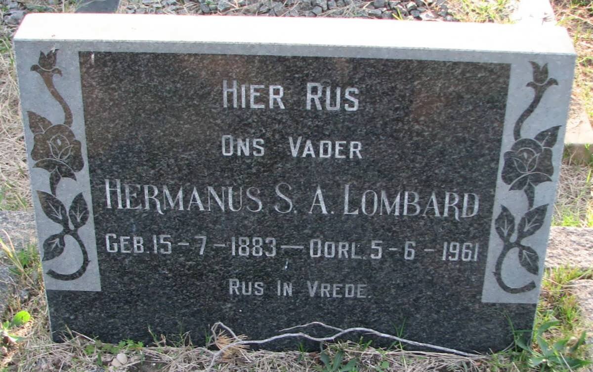 LOMBARD Hermanus S.A. 1883-1961