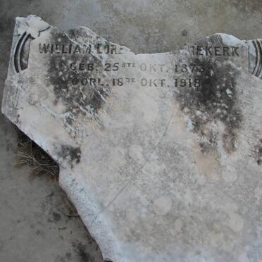 NIEKERK William Lorenzo, van 1873-1918