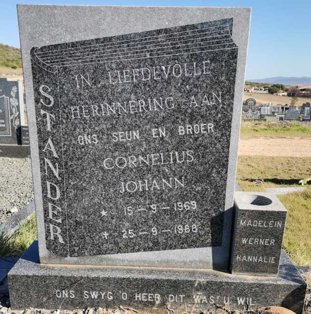 STANDER Cornelius Johann 1969-1988