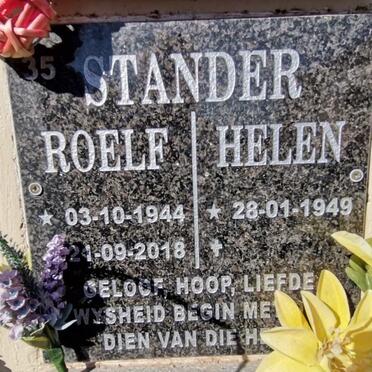 1STANDER Roelf 1944-2018 &amp; Helen 1949-