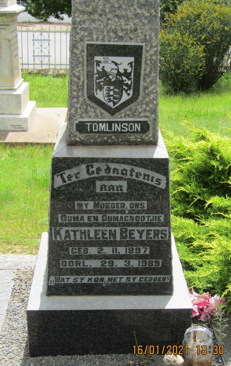 BEYERS Kathleen 1897-1989