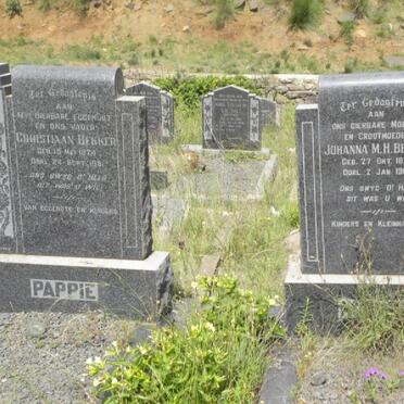 BEKKER Christiaan 1874-1951 &amp; Johanna M.H. 1899-1966