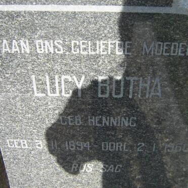 BOTHA Lucy nee HENNING 1894-1960
