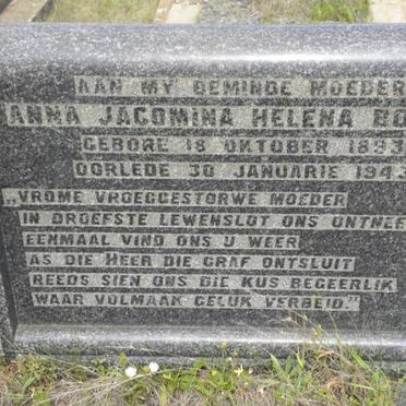 BOTHA Anna Jacomina Helena 1893-1943