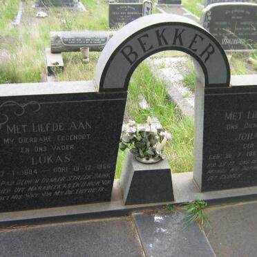 BEKKER Lukas 1884-1966 &amp; Johanna A. VENTER 1893-1972