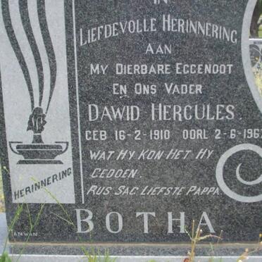 BOTHA Dawid Hercules 1910-1967