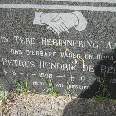 BEER Petrus Hendrik, de 1908-1973