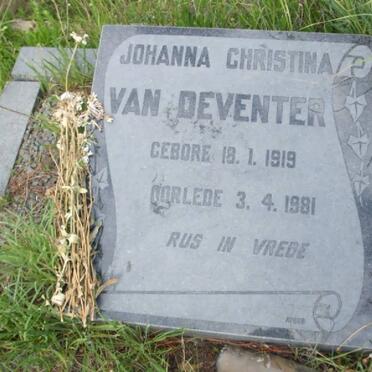 DEVENTER Johanna Christina, van 1919-1981