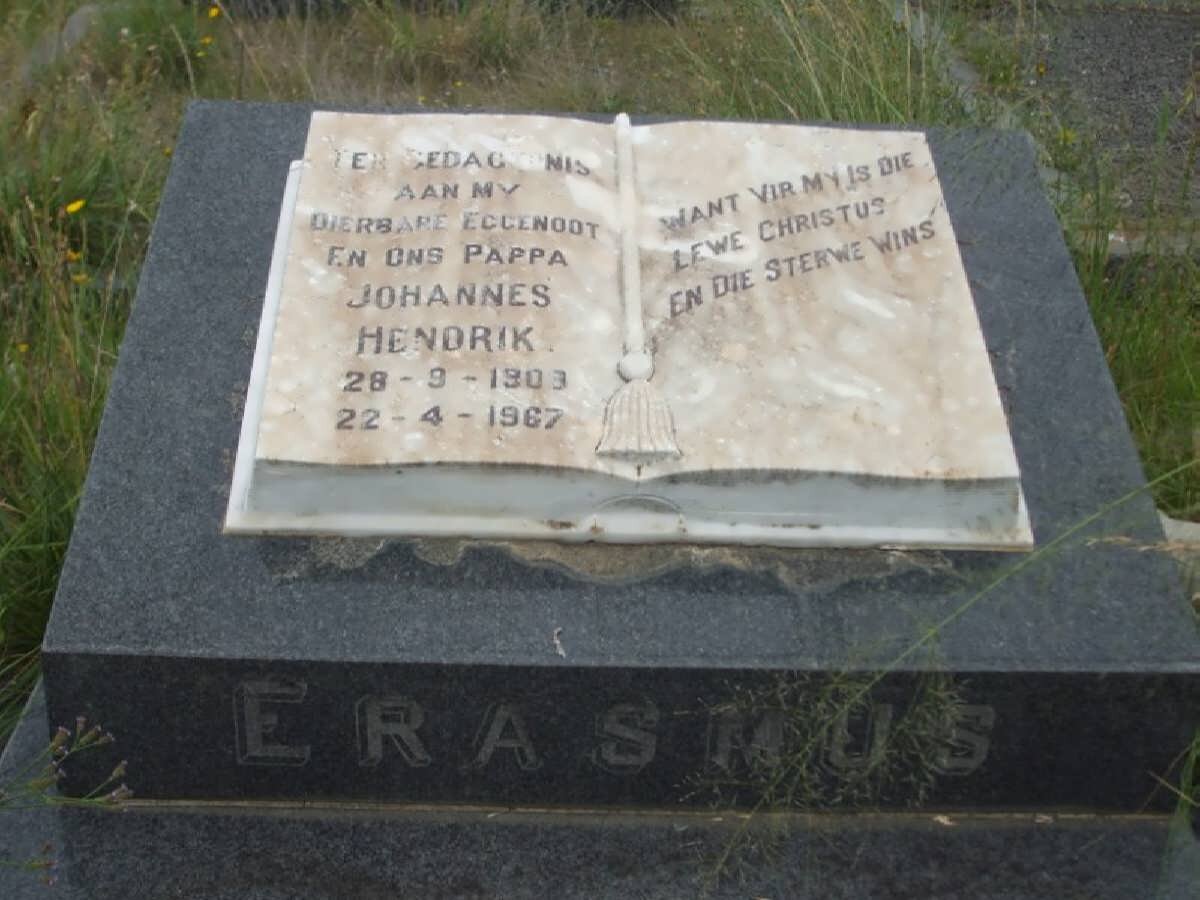 ERASMUS Johannes Hendrik 1909-1967