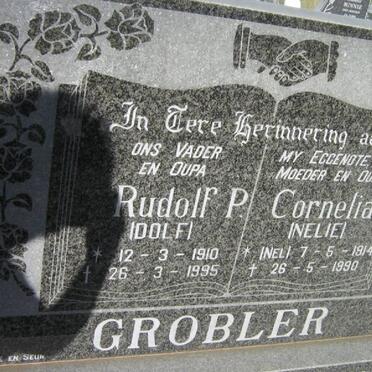 GROBLER Rudolf P. 1910-1995 &amp; Cornelia NEL 1914-1990