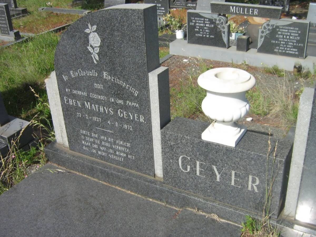 GEYER Eben Mathys 1937-1973