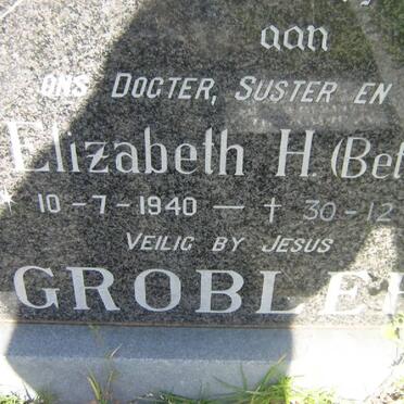 GROBLER Elizabeth H. 1940-2006