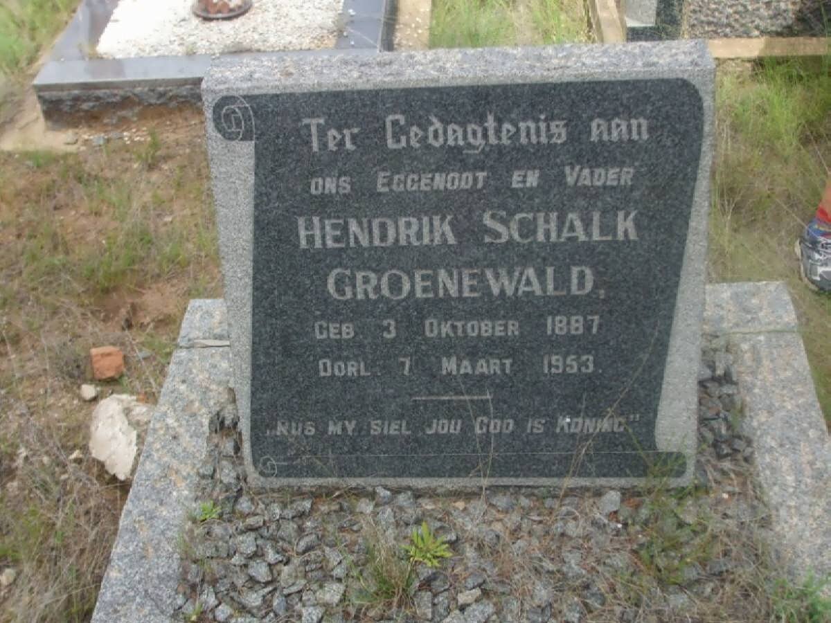 GROENEWALD Hendrik Schalk 1887-1953