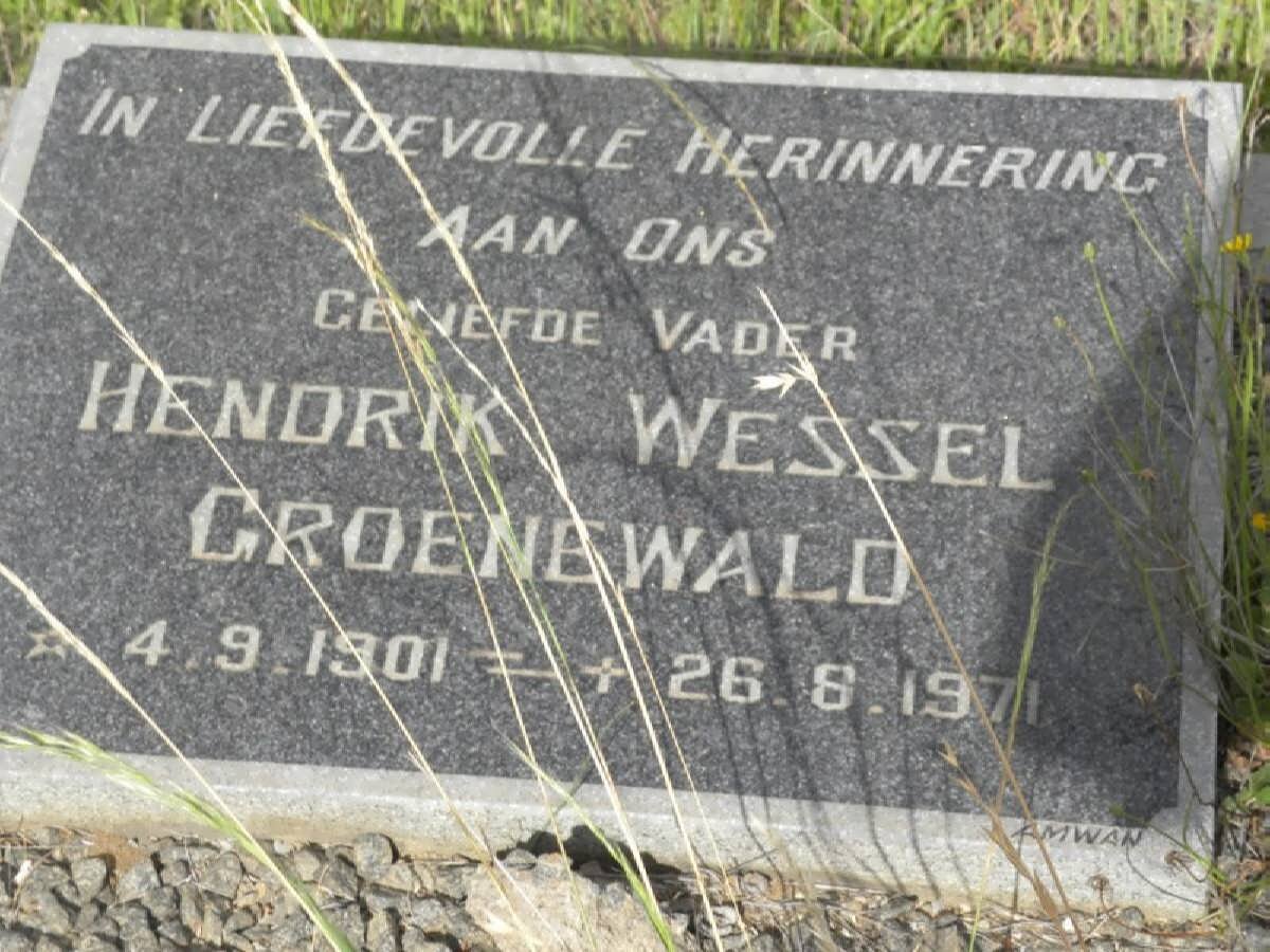 GROENEWALD Hendrik Wessel 1901-1971