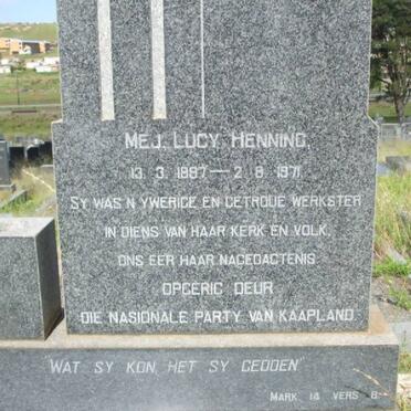 HENNING Lucy 1897-1971