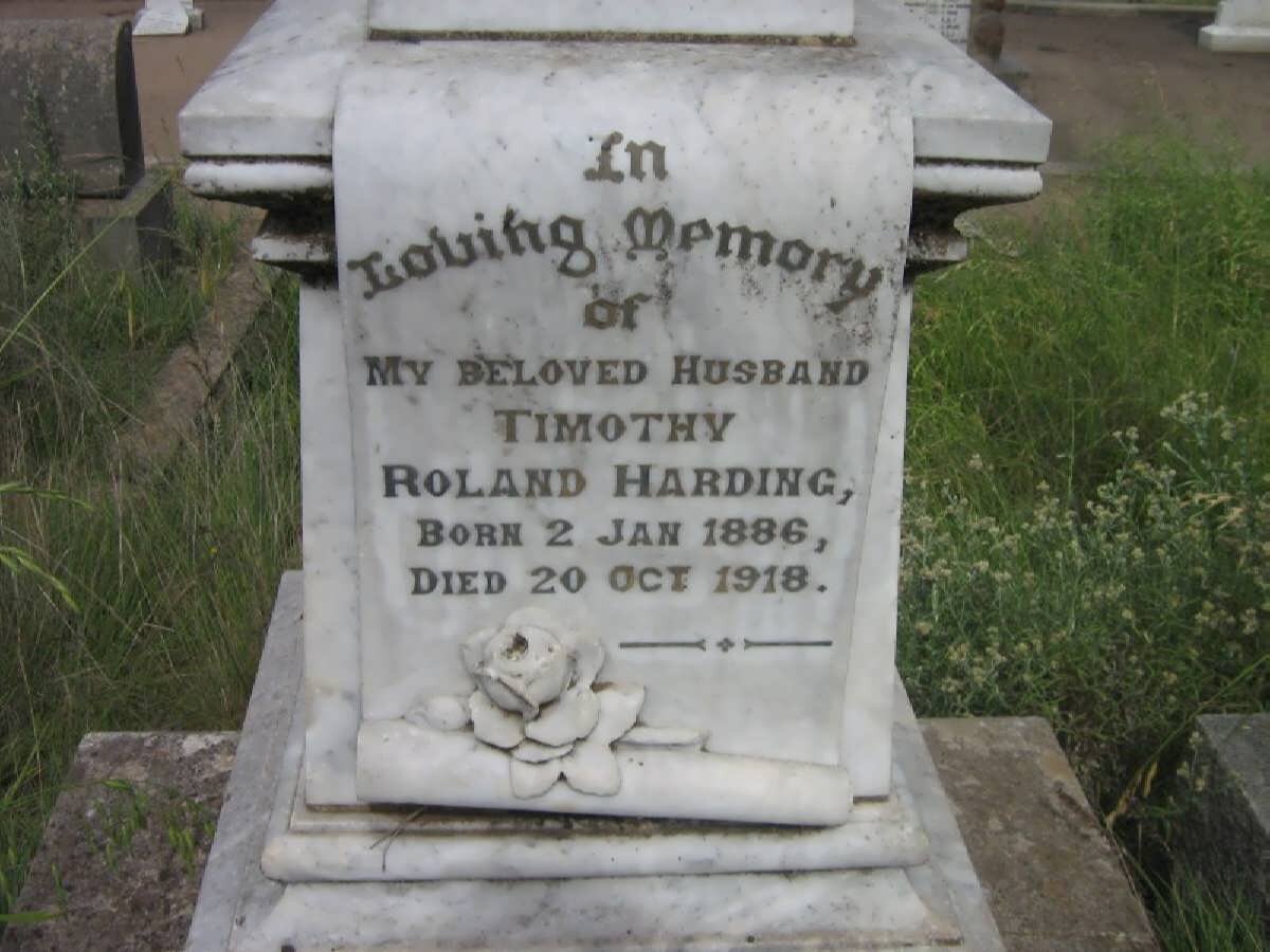 HARDING Timothy Roland 1886-1918