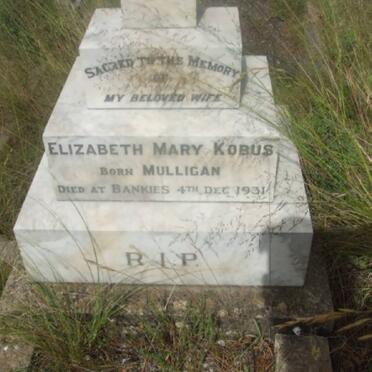 KOBUS Elizabeth Mary nee MULLIGAN -1931