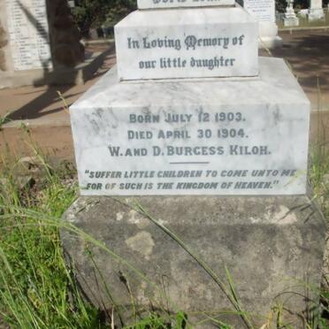 KILOH Baby, Burgess 1903-1904