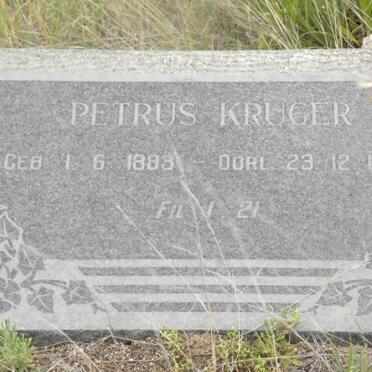 KRUGER Petrus 1883-1965