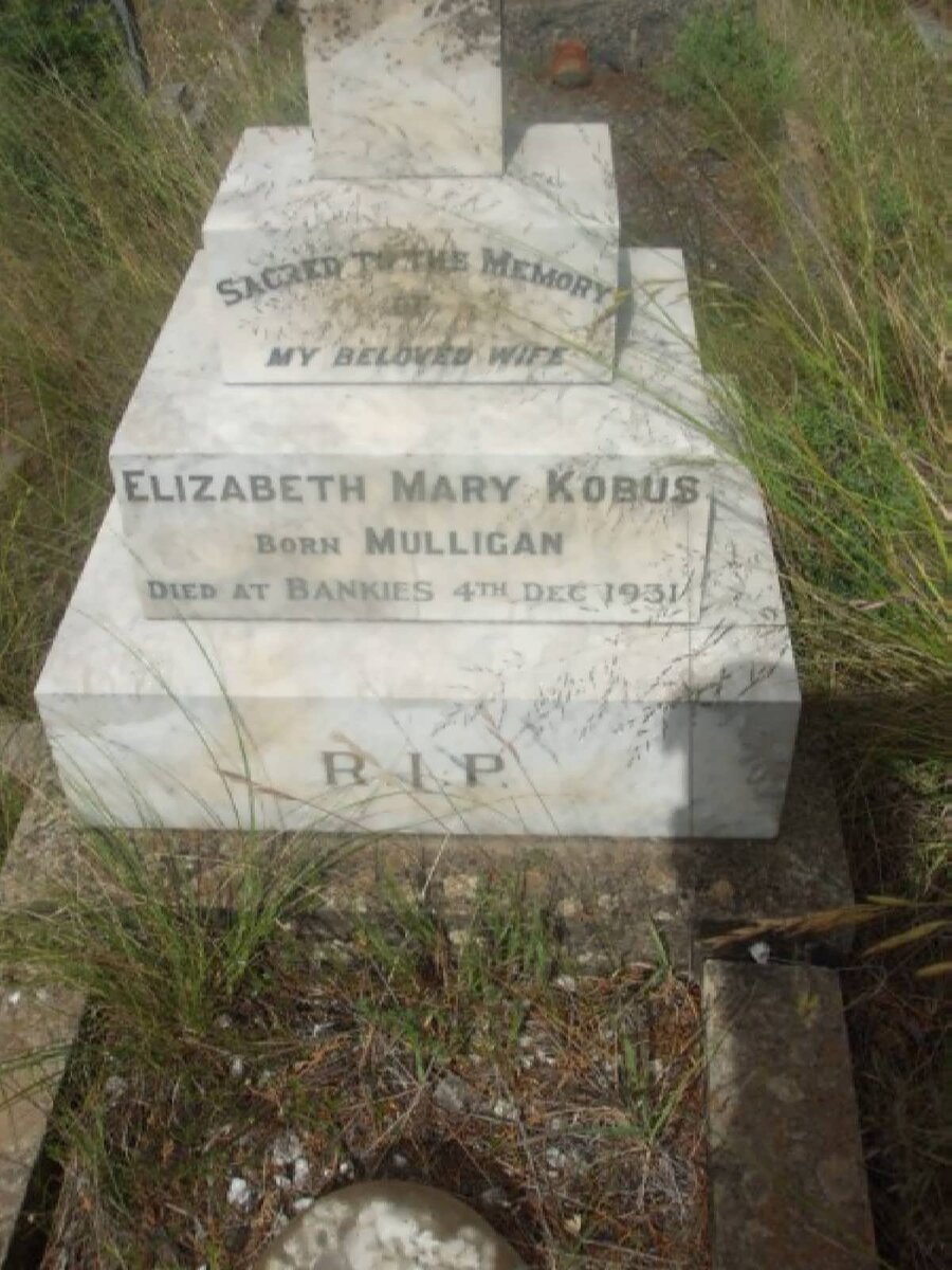 KOBUS Elizabeth Mary nee MULLIGAN -1931