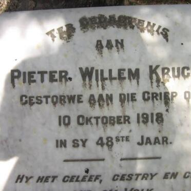 KRUGER Pieter Willem -1918