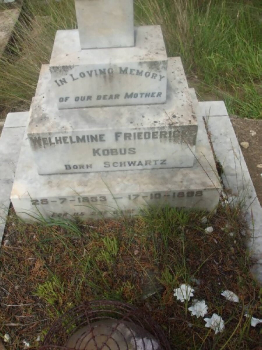 KOBUS Welhelmine Friedericke nee SCHWARTZ 1853-1898