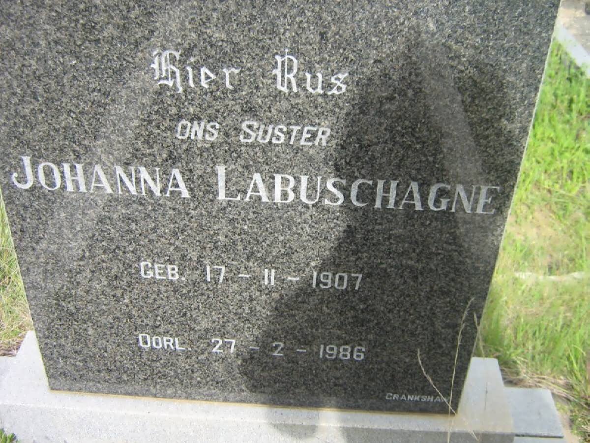 LABUSCHAGNE Johanna 1907-1986