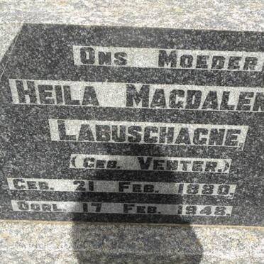 LABUSCHAGNE Heila Magdalena nee VENTER 1880-1948