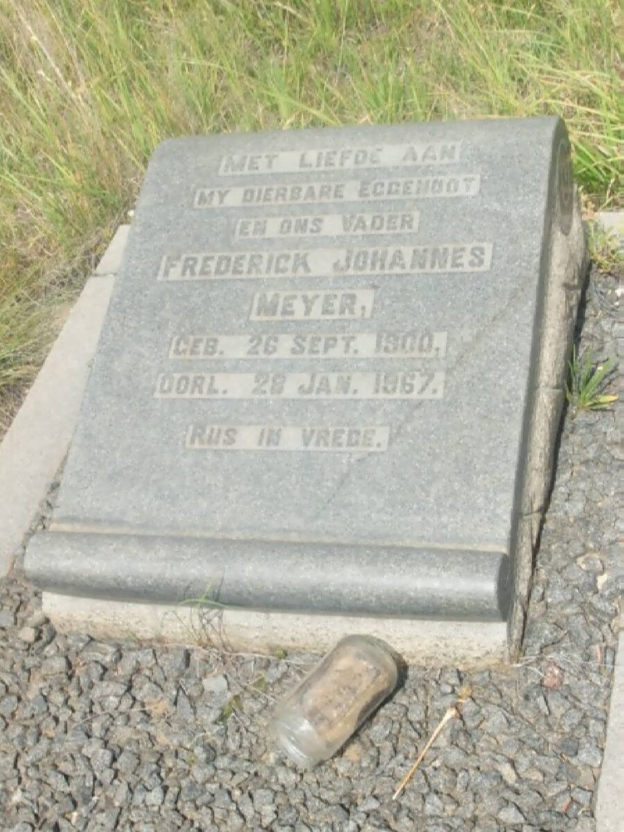 MEYER Frederick Johannes 1900-1967