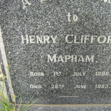MAPHAM Henry Clifford 1896-1953