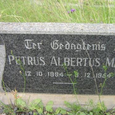MINNIE Petrus Albertus 1894-1954